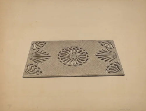 Sidewalk Grating by Sydney Roberts, index of american design, 1939