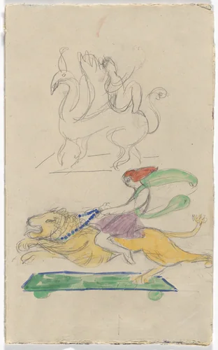 Costume designs for artist's ballet Orphée of the Quat-z-arts by Florine Stettheimer, drawing, 1912