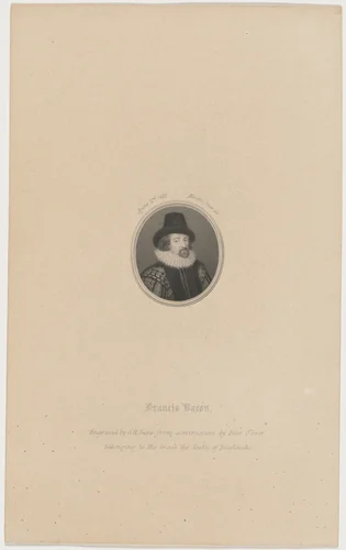 Francis Bacon by Charles Henry Jeens; Peter Oliver, print, 1827-1879