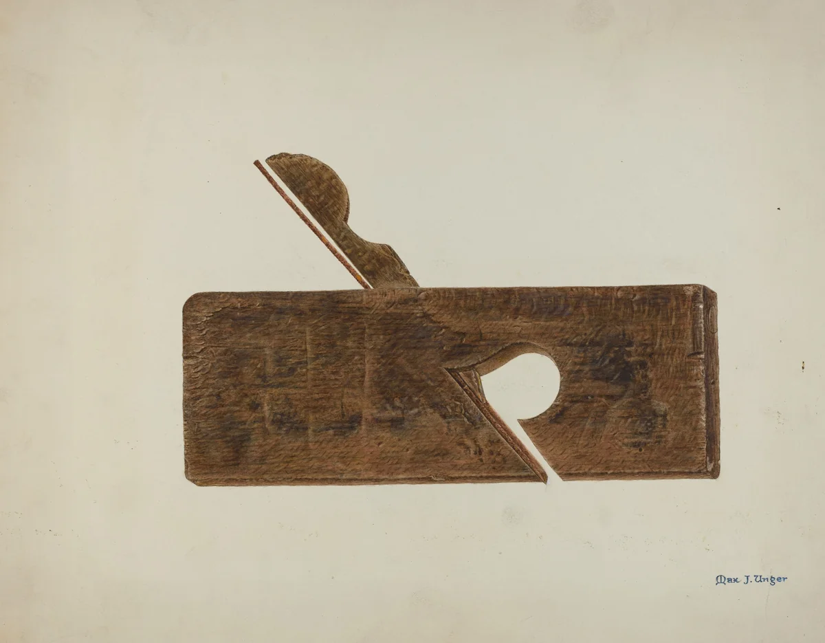 Plane by Max Unger, index of american design, 1939