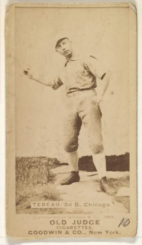 Oliver Wendell "Patsy" Tebeau, 3rd Base, Chicago, from the Old Judge series (N172) for Old Judge Cigarettes by Goodwin & Company, photograph, 1888