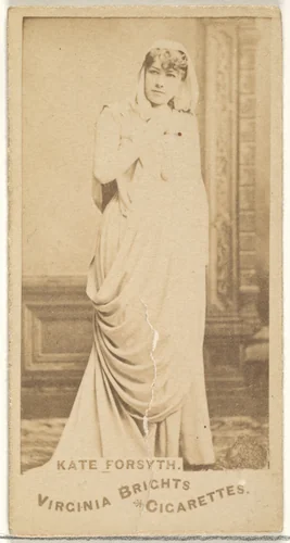 Kate Forsyth, from the Actors and Actresses series (N45, Type 1) for Virginia Brights Cigarettes by Allen & Ginter, photograph, 1885-1891