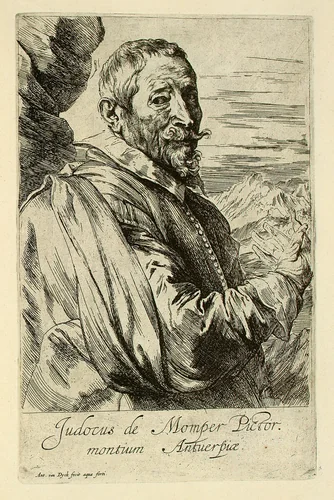 Jodocus de Momper by Anthony van Dyck, print, 1626-1641