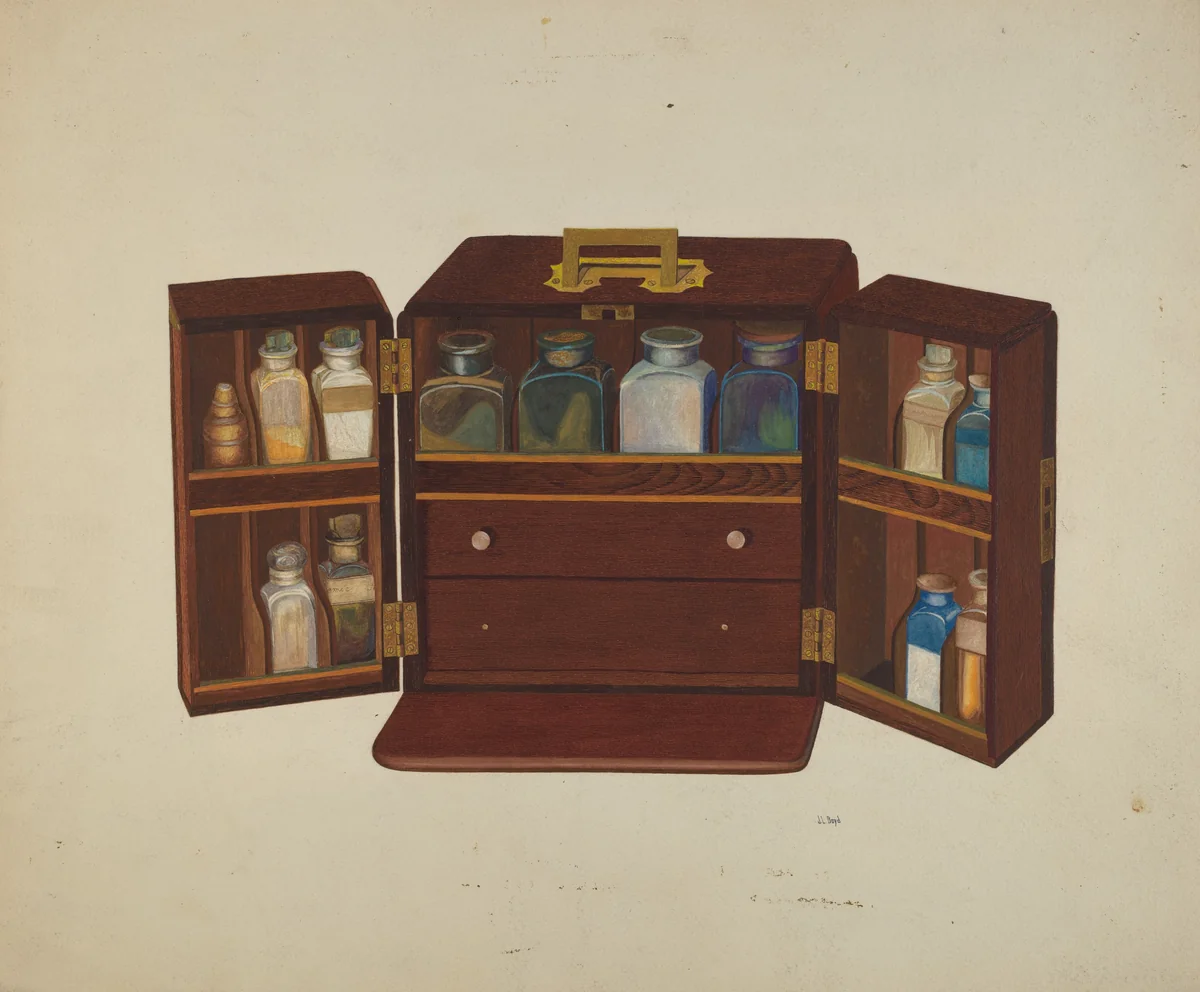 Medicine Chest by Joseph L. Boyd, index of american design, 1940