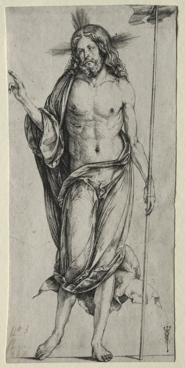The Risen Christ by Jacopo de' Barbari, print, 1504