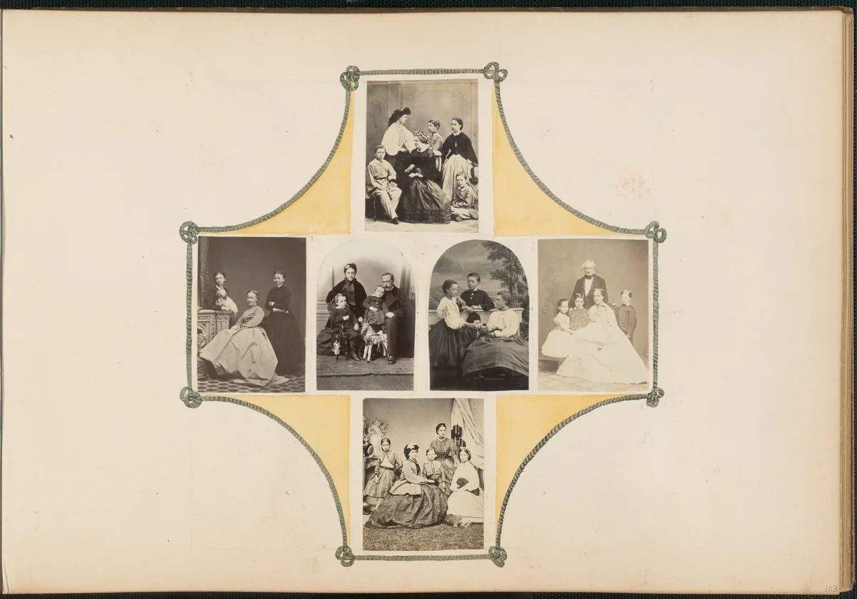 The Madame B Album by Marie-Blanche Hennelle Fournier, photograph, 1870-1879