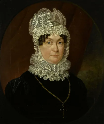 Portrait of Ann Brander (died 1837), Wife of Job Seaburne May by Jan Willem May, painting, 1823