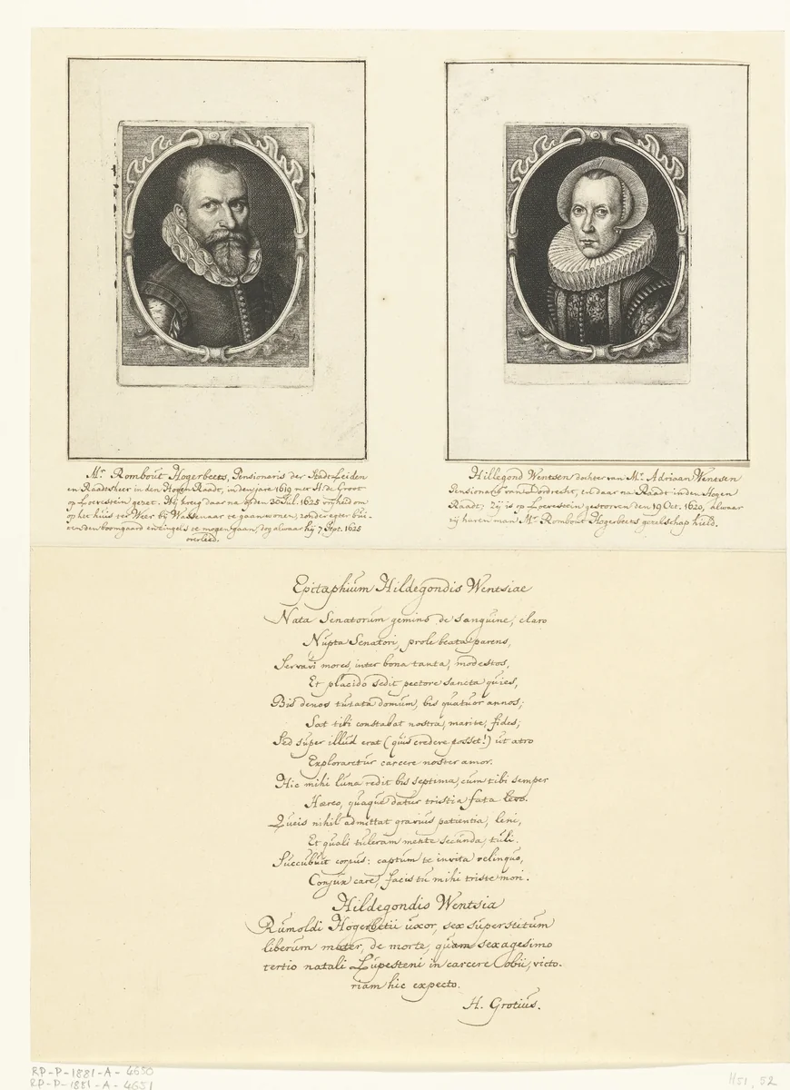 Portret van Hillegonda Wentzen by Hendrik Bary, print, 1657-1707