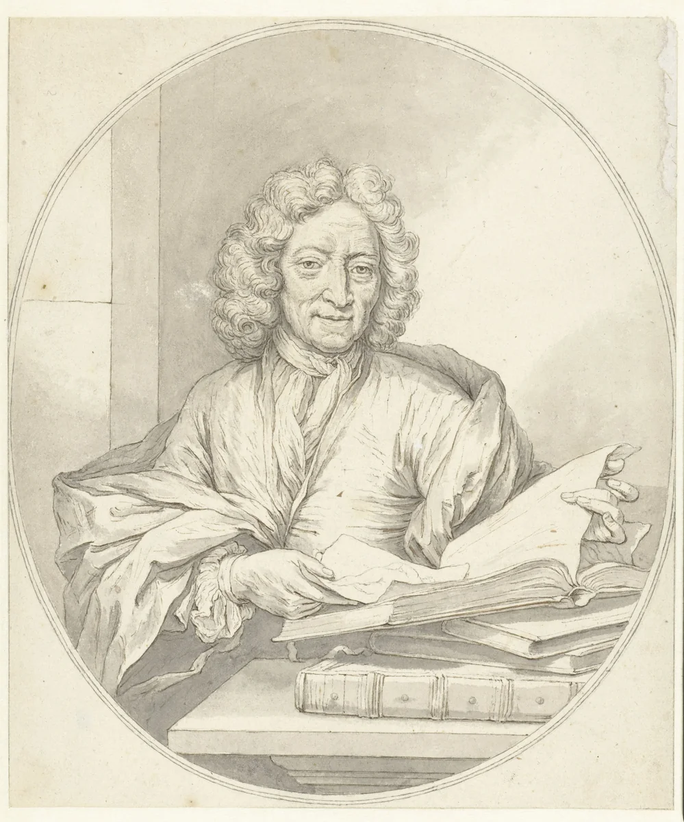 Portret van Jan Pietersz. Zomer by Arnold Boonen, drawing, 1715-1729