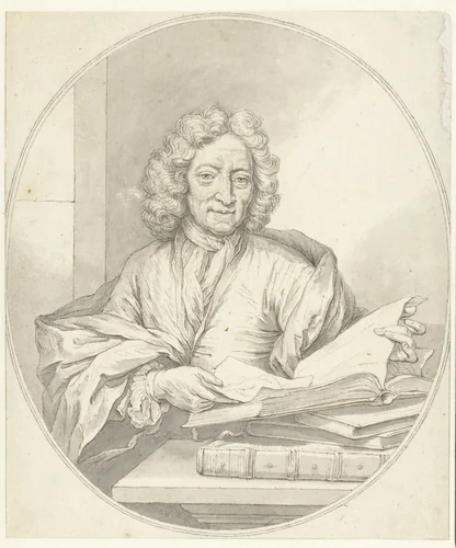 Portret van Jan Pietersz. Zomer by Arnold Boonen, drawing, 1715-1729