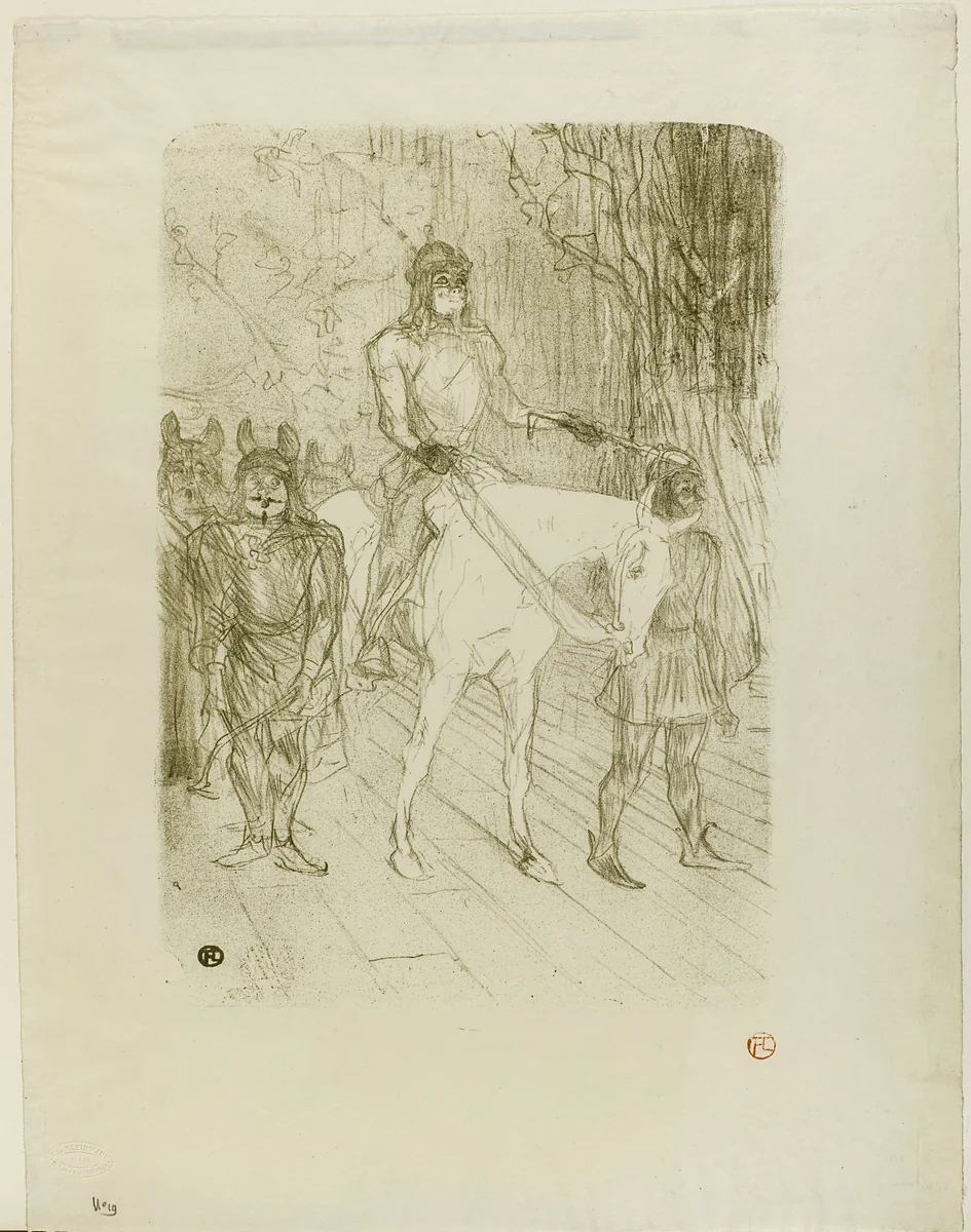 Brasseur's Entrance in Chilpéric by Henri de Toulouse-Lautrec, print, 1895