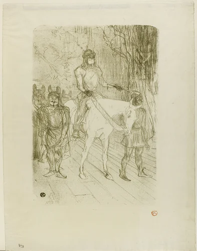 Brasseur's Entrance in Chilpéric by Henri de Toulouse-Lautrec, print, 1895