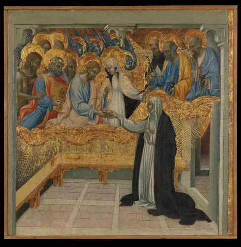 The Mystic Marriage of Saint Catherine of Siena by Giovanni di Paolo, painting, 1417-1482