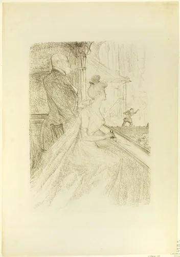 The Box, Faust by Henri de Toulouse-Lautrec, print, 1896