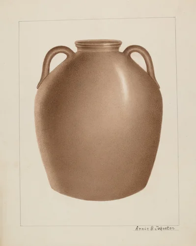 Stoneware Jar by Annie B. Johnston, index of american design, 1937