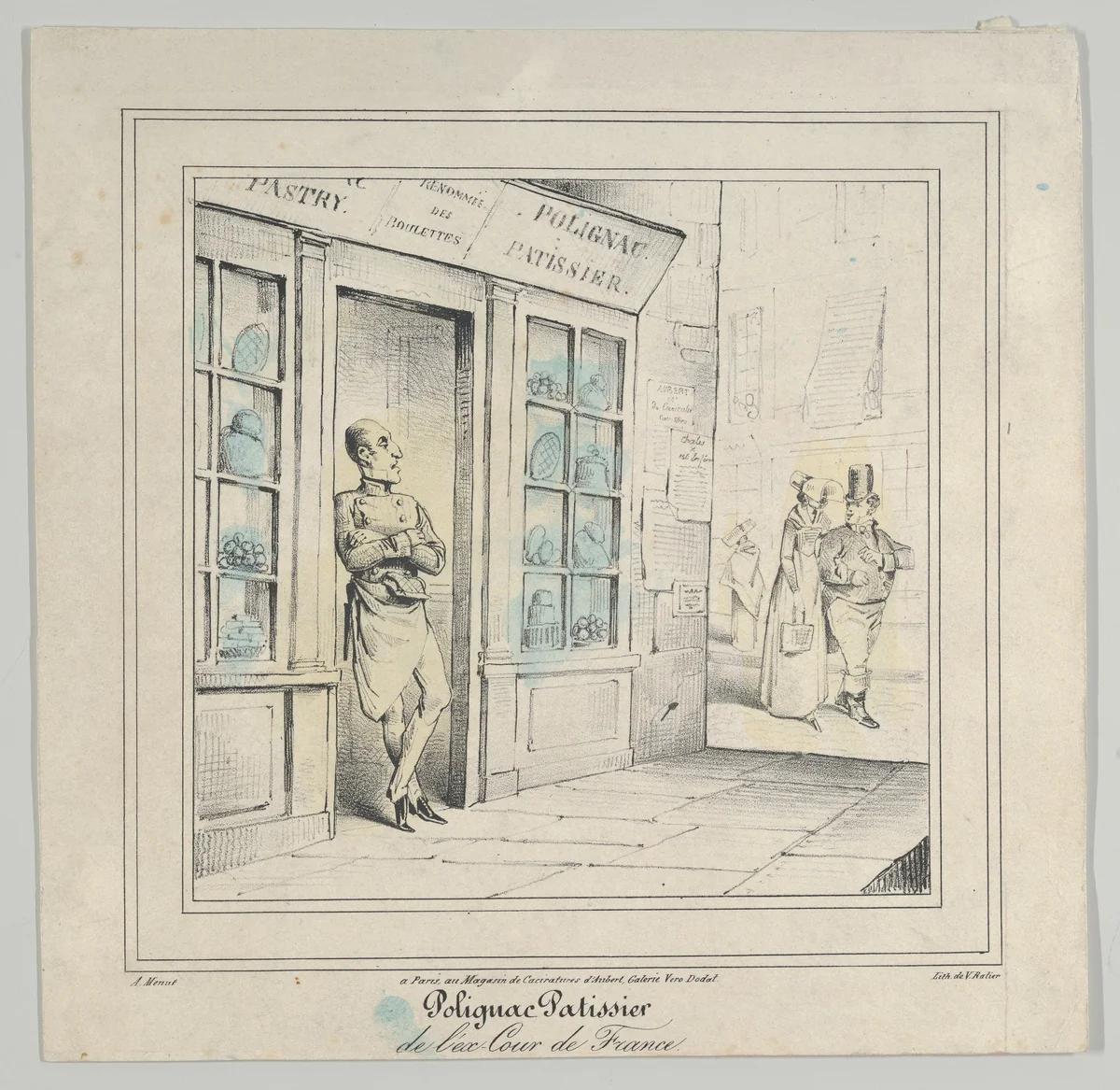 Polignac Patissier de l'ex-Cour de France by Marie Alexandre Alophe, print, 1830