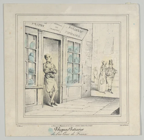 Polignac Patissier de l'ex-Cour de France by Marie Alexandre Alophe, print, 1830