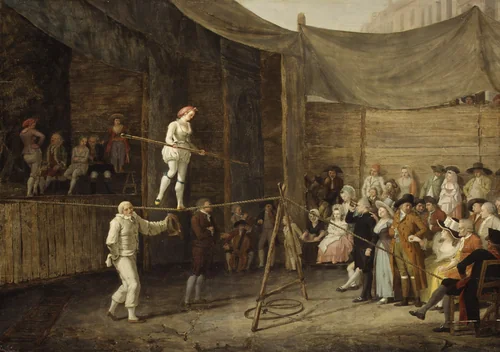 The Rope Dance by Léonard Defrance, painting, 1755-1805