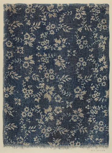 Resist Fabric by Milton Bevier, index of american design, 1939