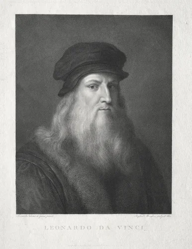 Leonardo da Vinci by Raffaello Morghen, print, 1781-1833