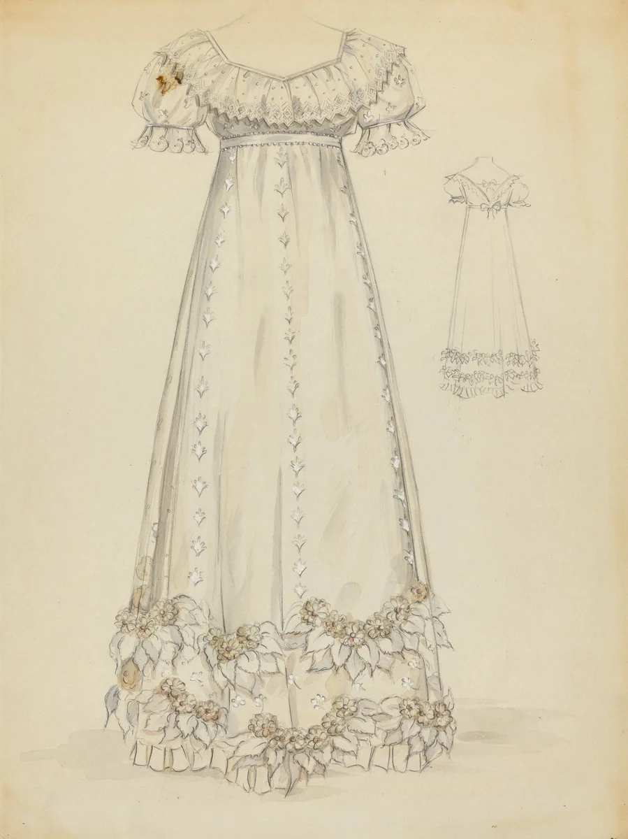 Evening Dress by Sylvia Dezon, index of american design, 1935-1942