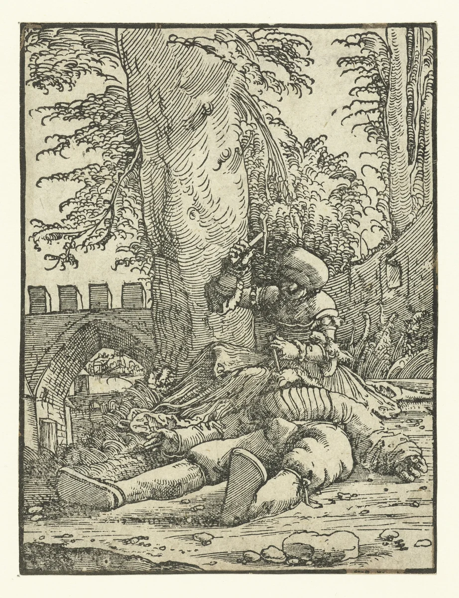 Jaël doodt Sisera by Unknown, print, 1506-1538
