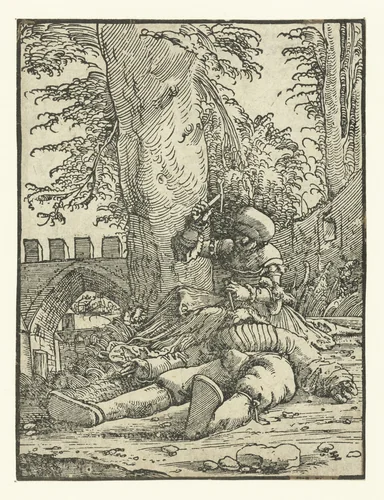 Jaël doodt Sisera by Unknown, print, 1506-1538