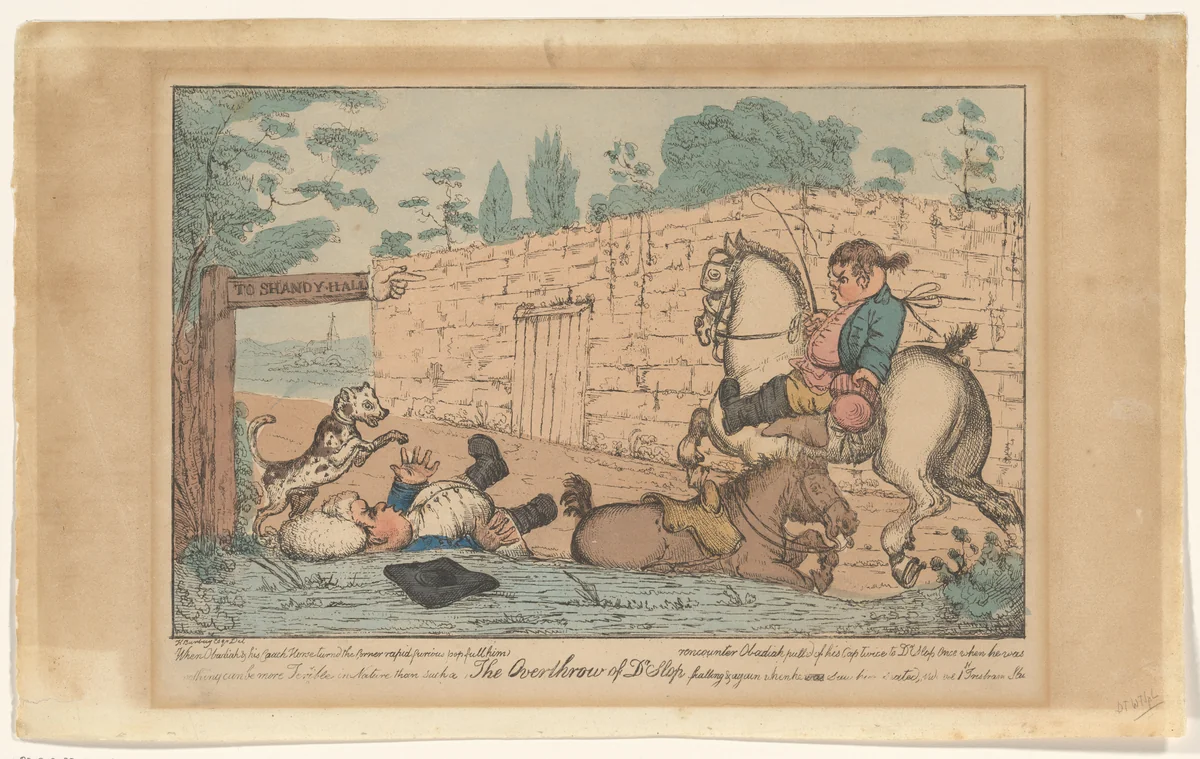 De omverwerping van dr. Slop by anonymous, print, 1759-1767