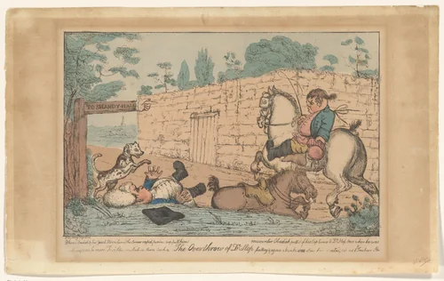 De omverwerping van dr. Slop by anonymous, print, 1759-1767