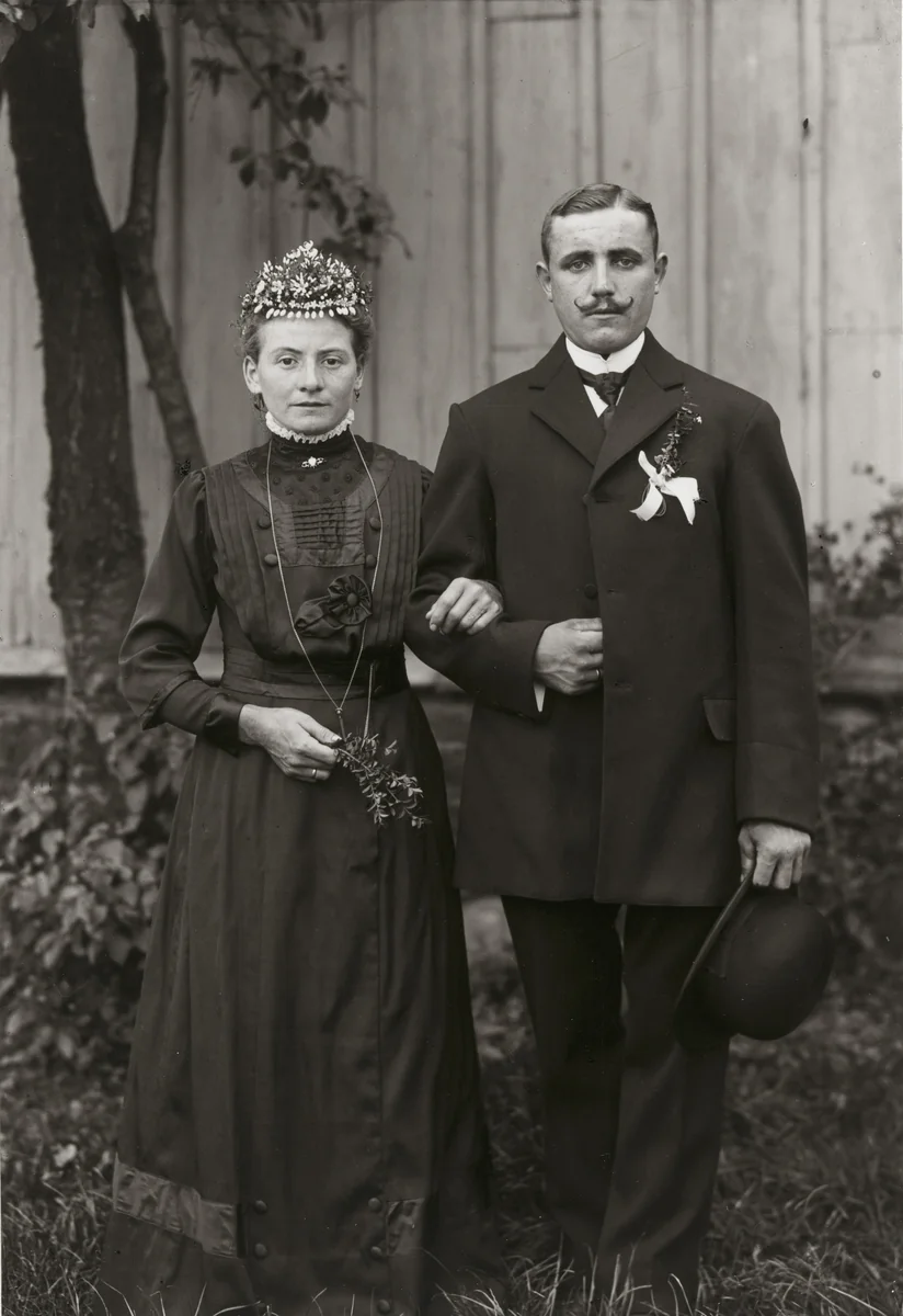 Engaged Farming Couple by August Sander, photograph, 1911