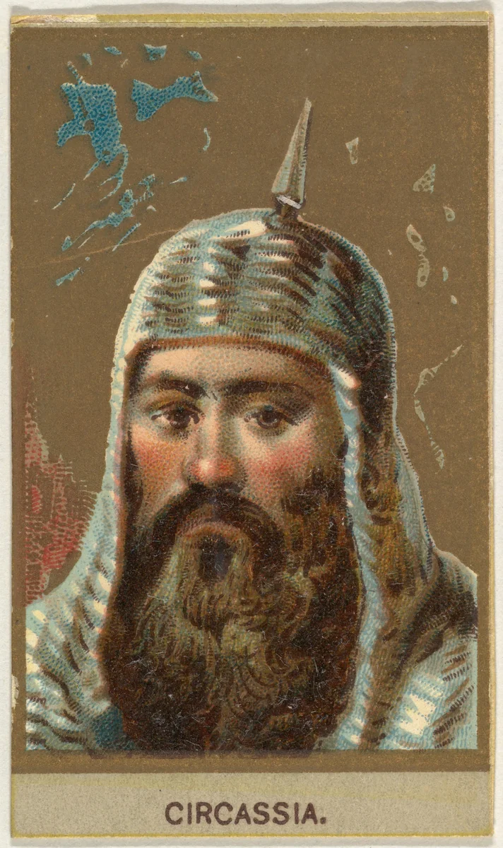 Circassia, from the Races of Mankind series (T181) issued by Abdul Cigarettes by Abdul Cigarettes, print, 1881