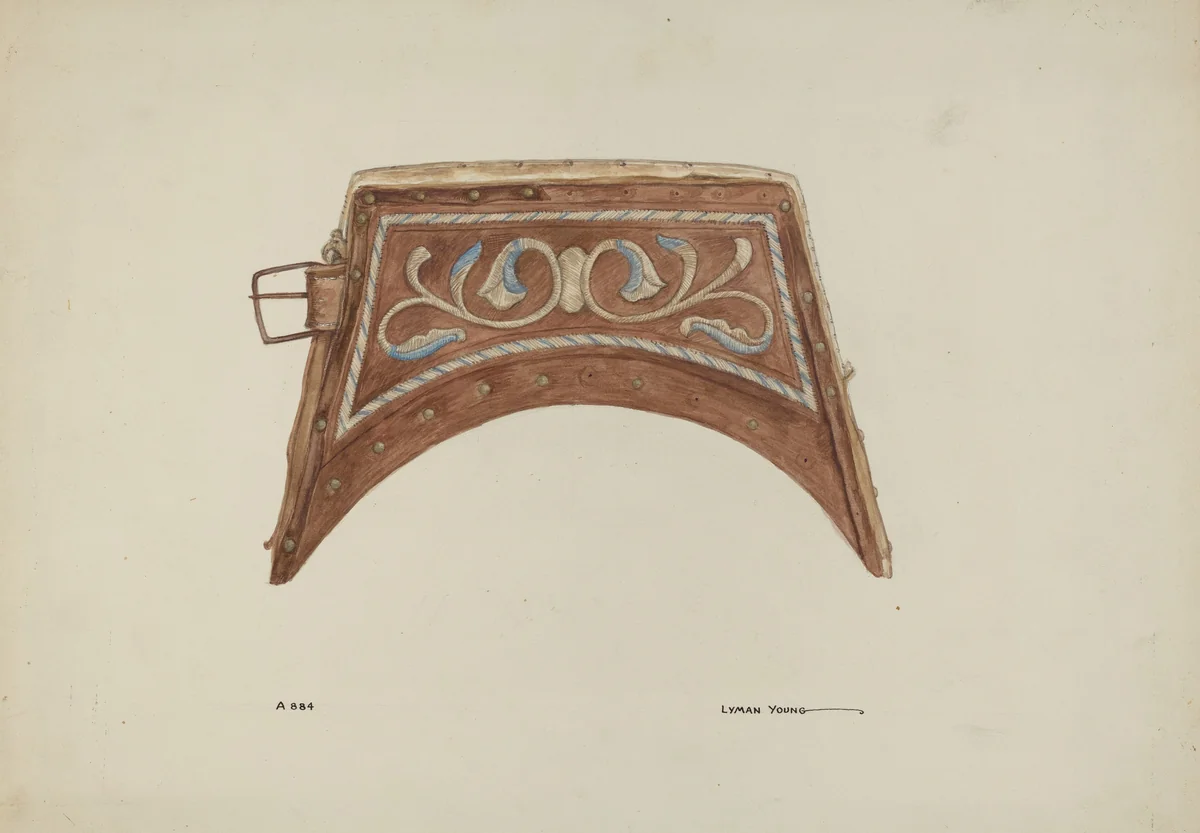 Leather Purse Top by Lyman Young, index of american design, 1940