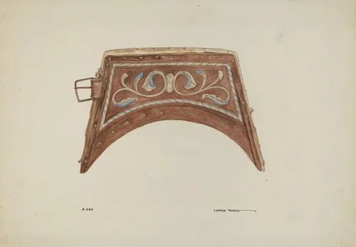 Leather Purse Top by Lyman Young, index of american design, 1940