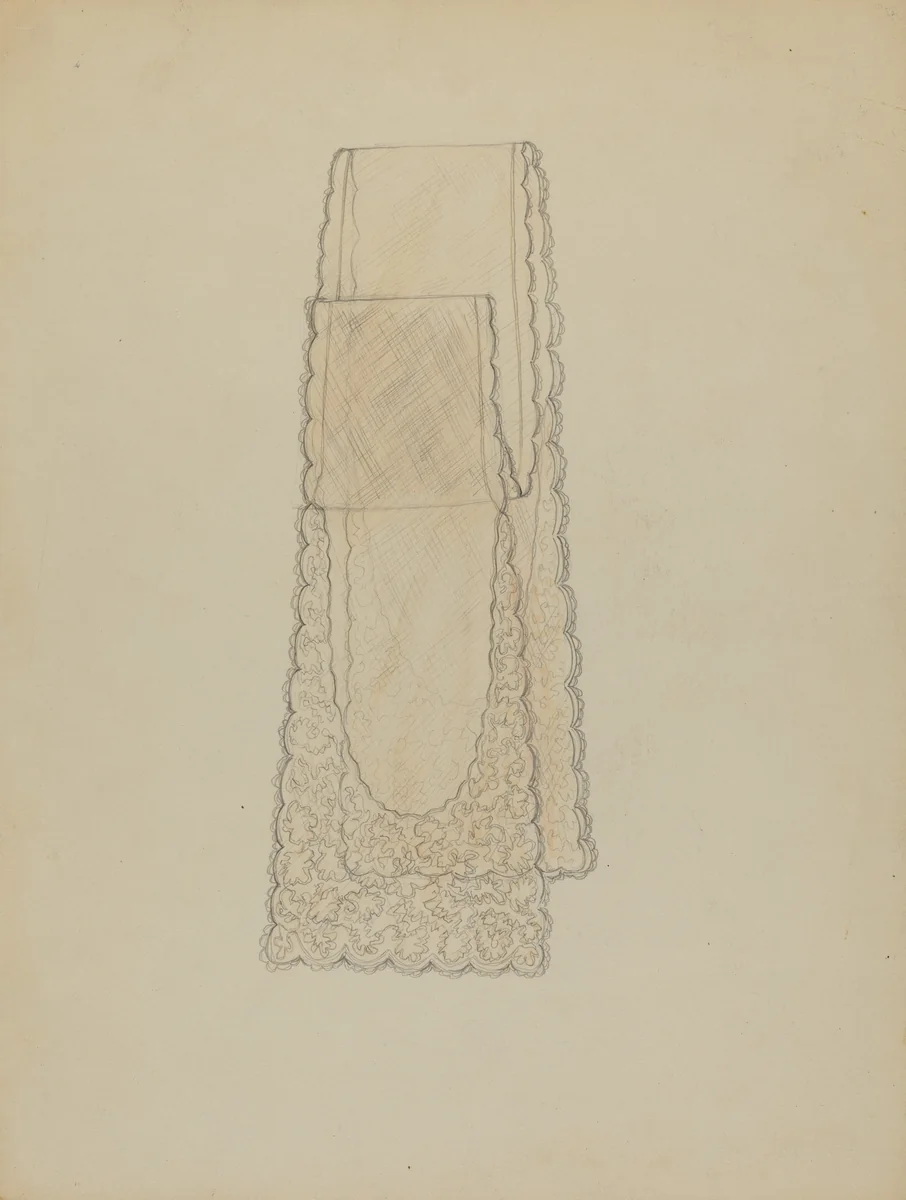 Small Cravat by Dorothy M. Gerhard, index of american design, 1935-1942