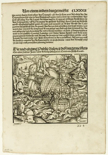 Illustration from Romische Historien, plate fifteen from Woodcuts from Books of the XVI Century by Unknown Artist, print, 1507