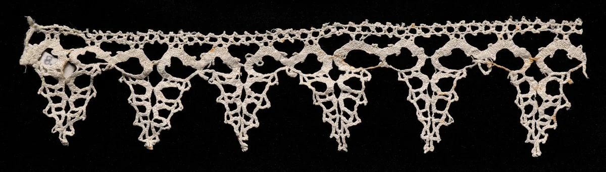 Bobbin Lace Edging of Points by Unknown, textile, 1500-1699