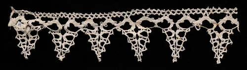 Bobbin Lace Edging of Points by Unknown, textile, 1500-1699