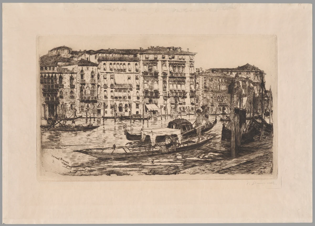 Grand Canal, Venice by Frank Duveneck, print, 1883