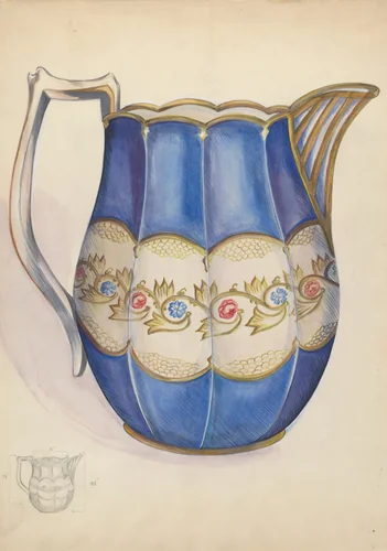Pitcher by Ella Sterling, index of american design, 1937