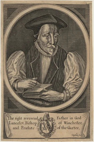 Lancelot Andrewes, Bishop of Winchester by Robert Vaughan; John Payne, print, 1657