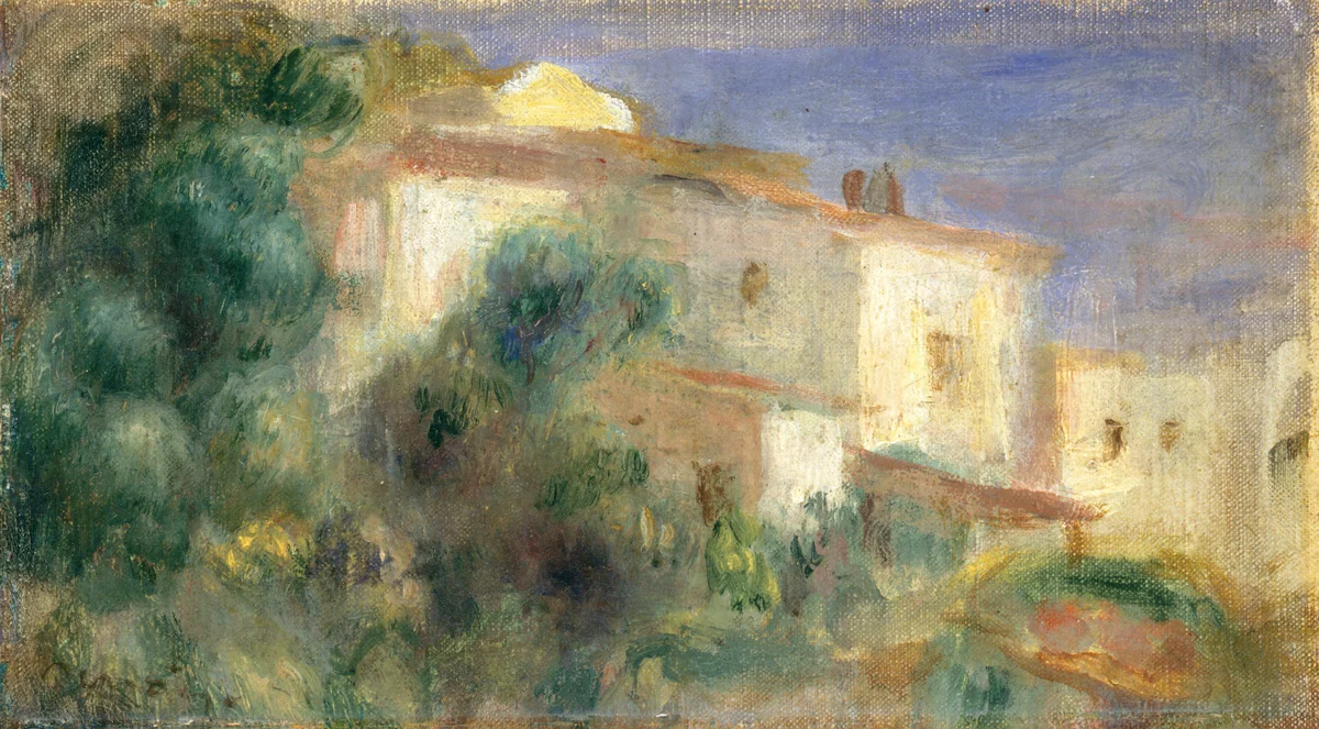 Maison de la Poste, Cagnes by Auguste Renoir, painting, 1906-1907
