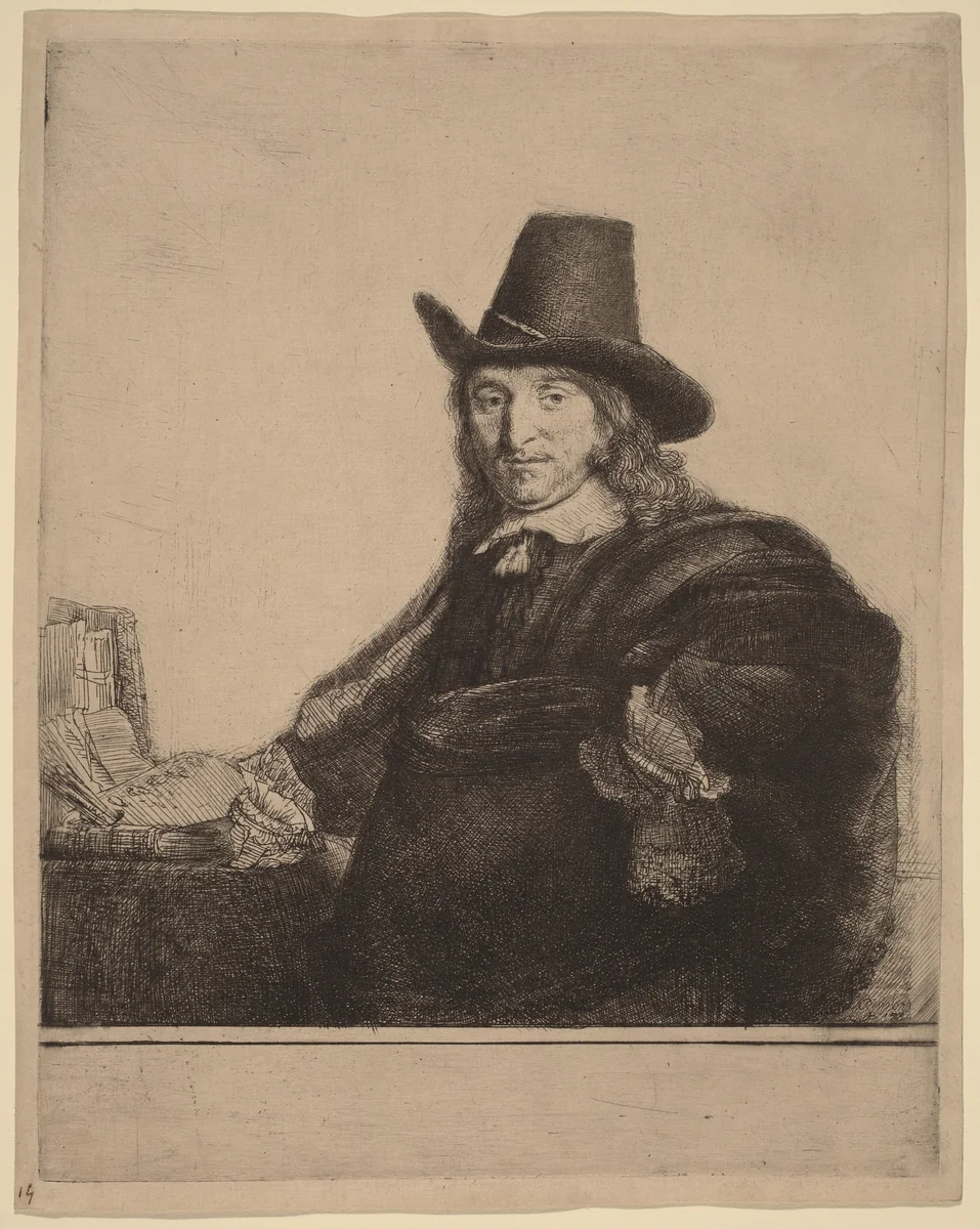 Jan Asselijn by Rembrandt van Rijn, print, 1647