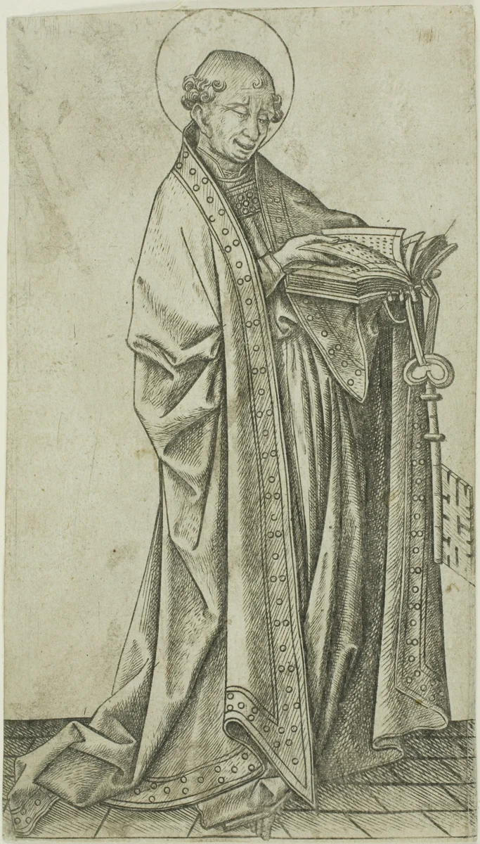 St. Peter by Master E. S., print, 1450-1467