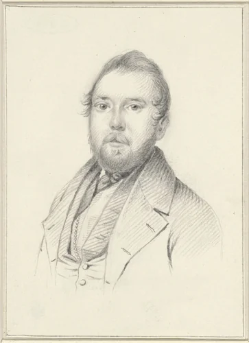 Portret van Johannes Hari II by Johannes Hari, drawing, 1832-1849