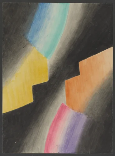 Colored Rhythm: Study for the Film by Léopold Survage, drawing, 1913