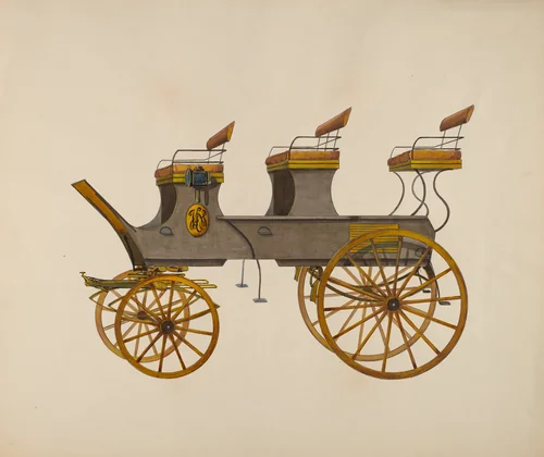 Tally Ho (?) or Brake by Fred Weiss, index of american design, 1936