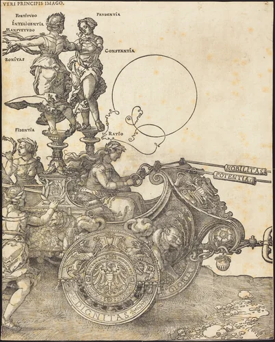 The Triumphal Chariot of Maximilian I (The Great Triumphal Car) [plate 2 of 8] by Albrecht Dürer, print, 1522