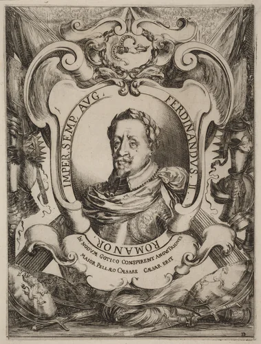 The Emperor Ferdinand II by Stefano della Bella, print, 1637