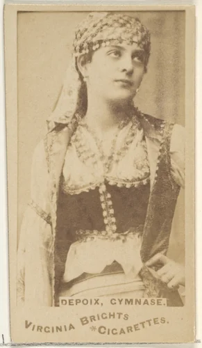 Depoix, Gymnage, from the Actors and Actresses series (N45, Type 1) for Virginia Brights Cigarettes by Allen & Ginter, photograph, 1885-1891