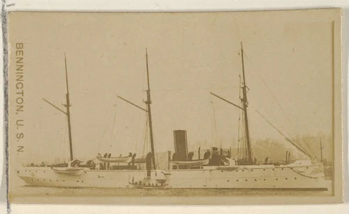 Bennington, U.S.N., from the Famous Ships series (N50) for Virginia Brights Cigarettes by Allen & Ginter, photograph, 1895